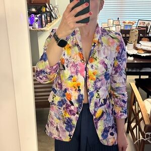 Floral blazer